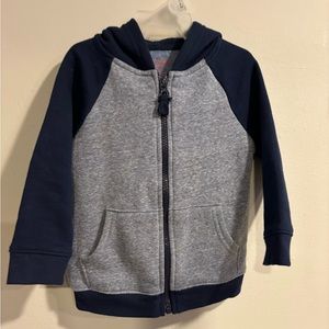 NWOT Cat & Jack™ - Toddler Boys' Blue & Gray Zip-Up Hoodie Sweatshirt - 18 Mo
